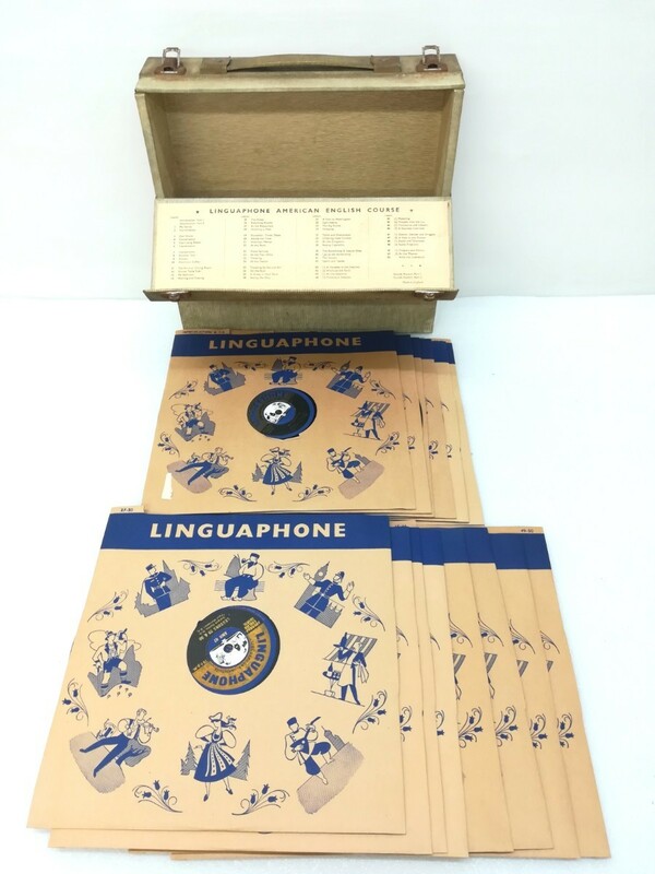 f1409/LINGUAPHONE AMERICAN ENGLISH COURSE リンガフォン レコード現状品 