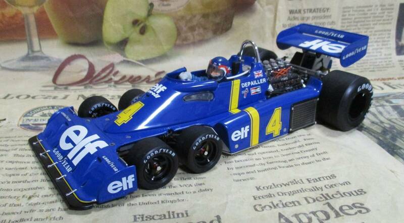 ★激レア絶版*EXOTO*Tyrrell Ford P34 6 Wheel #4 1976 Swedish GP*Patrick Depailler*ティレル 6輪