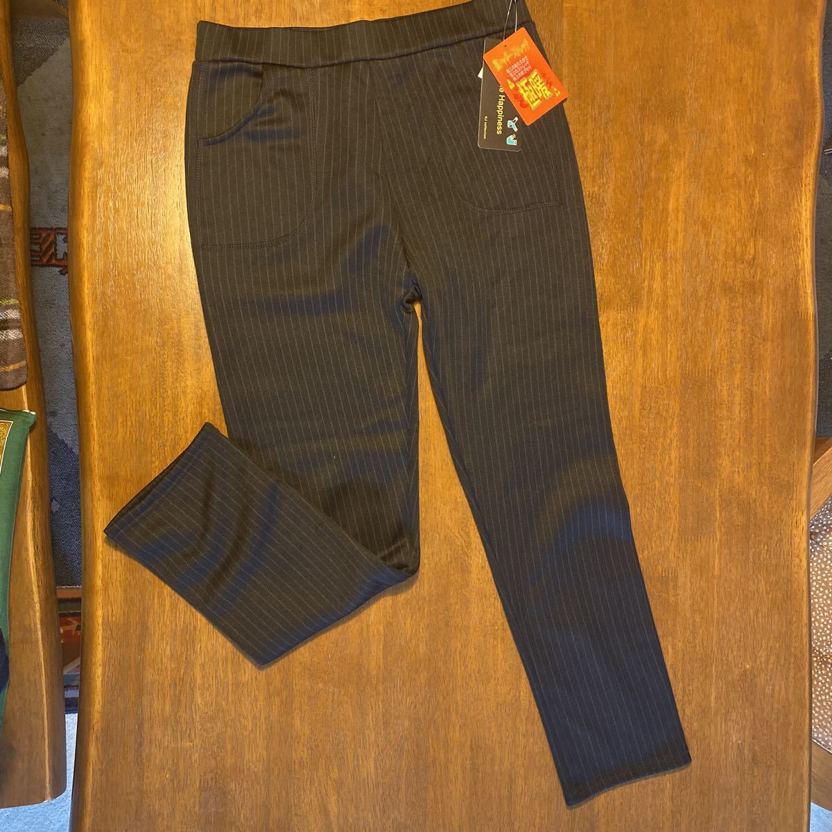 レディース　パンツ　極暖　裏シャギーストレッチ　L