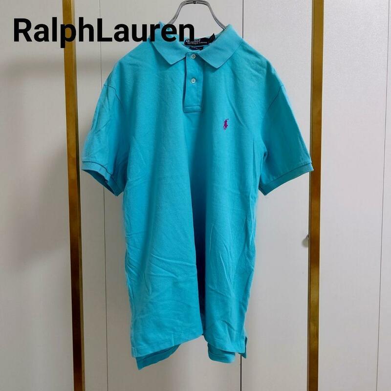 RalphLauren(ラルフローレン)/ブルーカスタムフィット/ポロシャツ