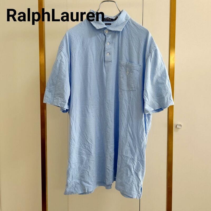 ラルフローレン/RalphLauren/XLサックスブルー/ポロシャツ