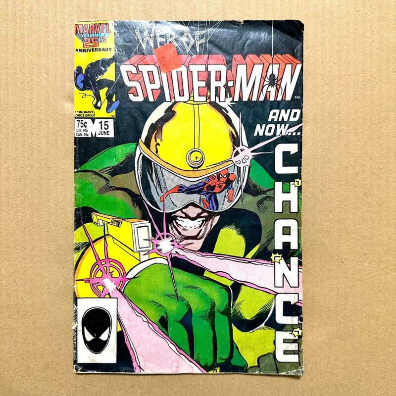 Web of Spider-Man #15 Comic Book June 1986 Marvel Comics スパイダーマン コミック 洋書 オールド マーベル レア 