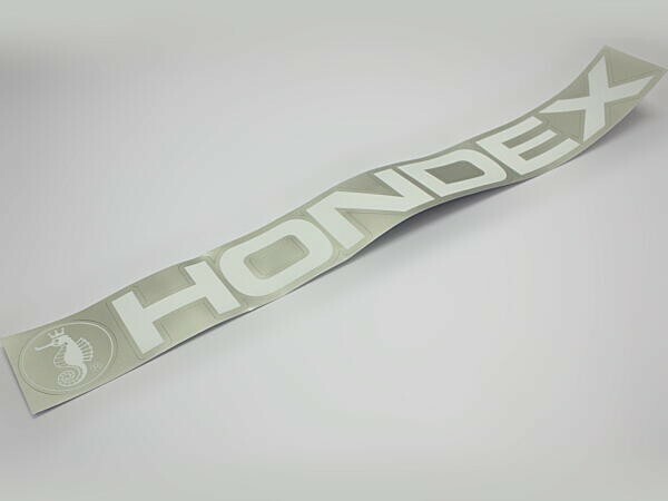 HONDEX ホワイト ロゴステッカー 68.7cmｘ8.2ｃｍ ホンデックス 本多電子 [TI]