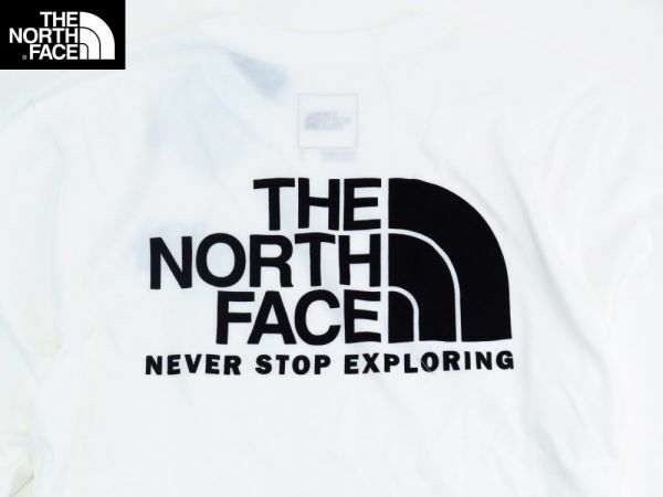 新品 THE NORTH FACE ノースフェイス 長袖 ロンT 長袖Tシャツ メンズ バックプリント L/S ThrowBack Tee 白ホワイト 061/ USサイズXL
