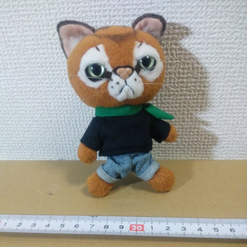 Petit Copain 米田民穂 プチコパン どら猫ぬいぐるみマスコット アビ 全長13cm 内藤デザイン研究所 未チェック 詳細不明 ジャンク扱い 