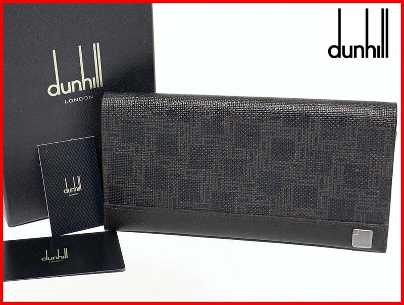 即決 dunhill ダンヒル 長財布 箱 ウォレット レディース メンズ D7