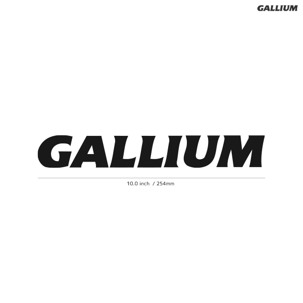 【GALLIUM】ガリウム★01★ダイカットステッカー★切抜きステッカー★JPN★10.0インチ★25.4cm