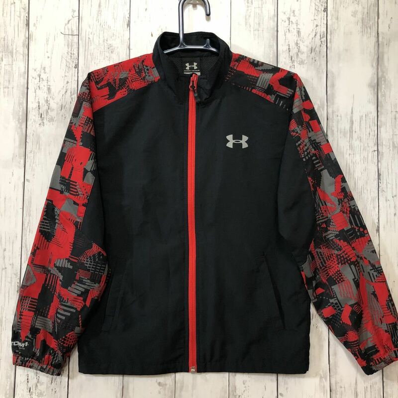 【UNDER ARMOUR】アンダーアーマー ジップアップジャケット キッズ MD ブラック系 送料無料！