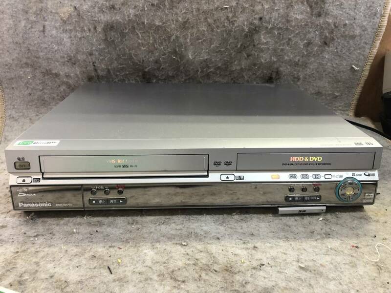 N-2341 Panasonic/パナソニック DIGA HDD内蔵 DVD VHS 一体型レコーダー DMR-EH70V ビデオデッキ