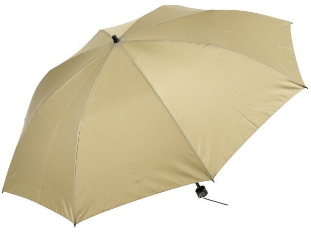 傘 メンズ 折りたたみ傘 WAKAO 軽量 超撥水 雨傘 親骨55cm ベージュ