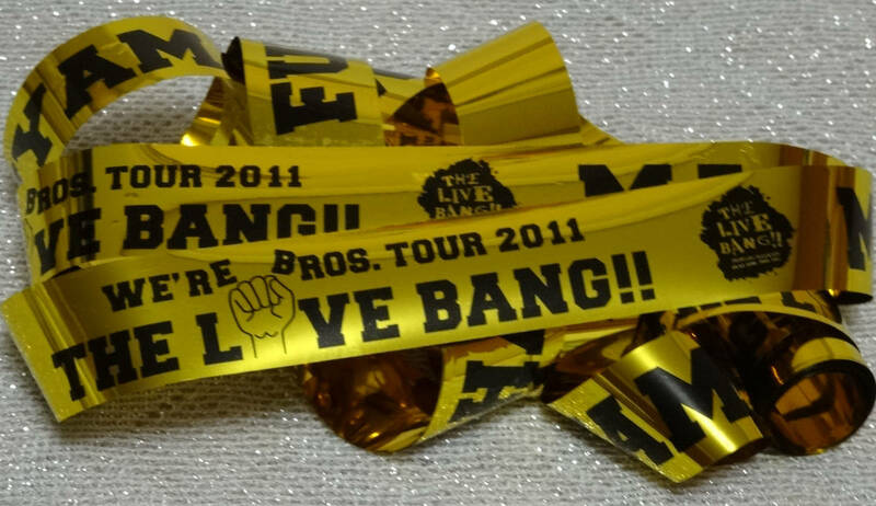 レア★福山雅治★FUKUYAMA MASAHARU WE'RE BROS.TOUR 2011 THE LIVE BANG!! ★金テープ★2本★美品★ライブ