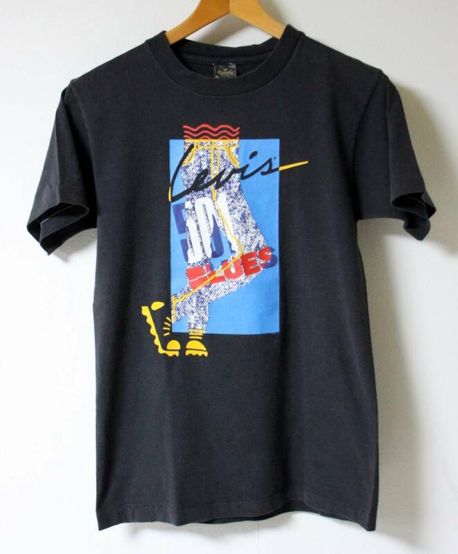 【80s ビンテージ】Anvil(アンビル）製◆Levi's（リーバイス）501 プリント Tシャツ S USA製　