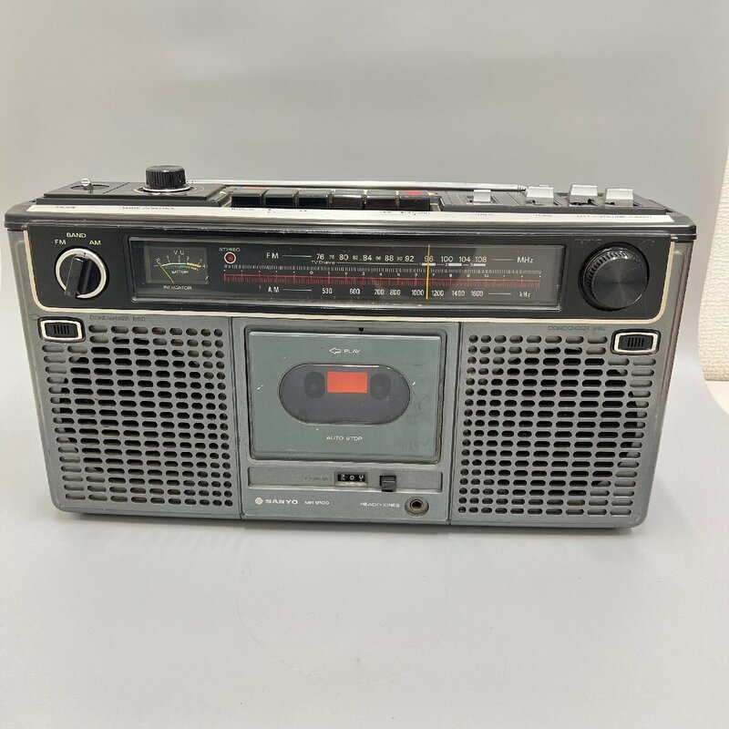 ●○[5]　ジャンク品　SANYO MR-9100 　ラジカセ 　動作未確認　5/032405ｔ○●