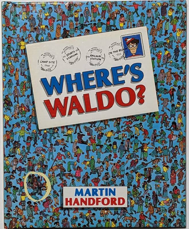 英語版 ウォーリーを探せ！ポケットサイズ「Where's Waldo」1993年発行/児童書/ハードブック/裸本