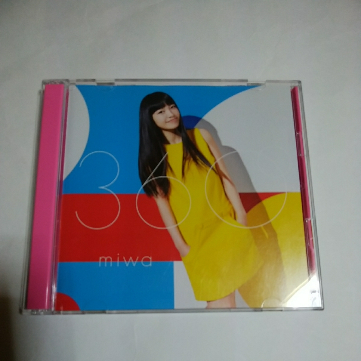 miwa 360 初回盤　カラートレイ　初回限定盤　CD＋DVD　シングル　ドラえもん　非売品ステッカー付き　即決　