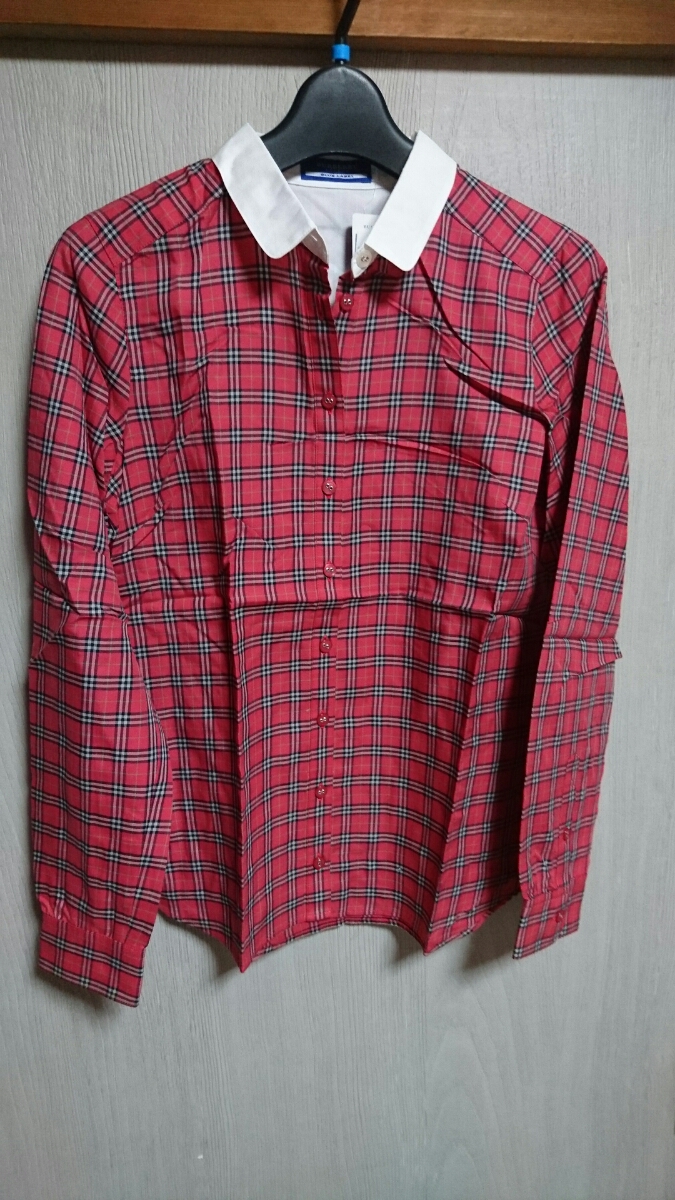 ★新品タグ付★バーバリー ブルーレーベル BLUE LABEL チェック 長袖 ピンク ブラウス レア