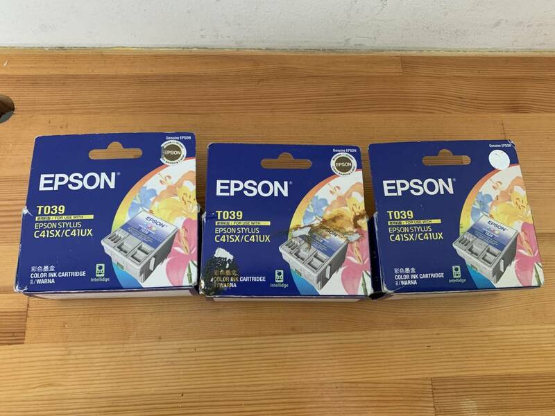 EPSON エプソン T039 カラーインク　3箱セット