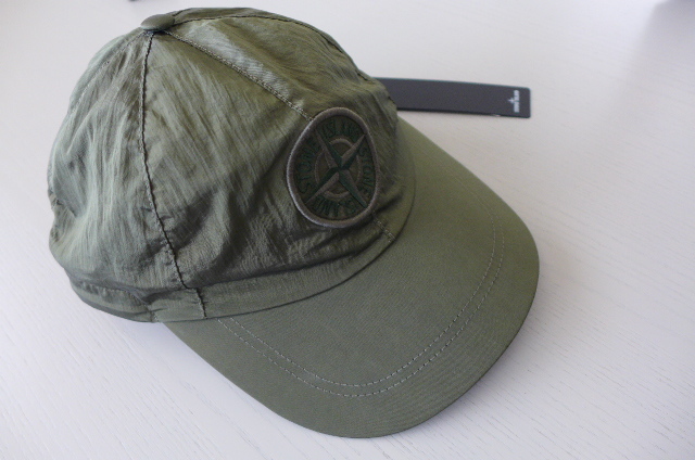 新品 送料無料 国内正規品 ストーンアイランド ベースボールキャップ 帽子 キャップ ナイロン ロゴ刺繍 サイズL