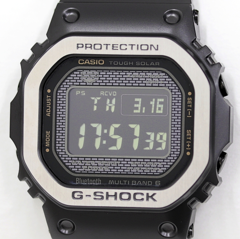 カシオ　G-SHOCK　Gショック　GMW-B5000MB-1JF　腕時計　電波ソーラー　Bluetooth　クォーツ　メンズ　　　　新品同様品