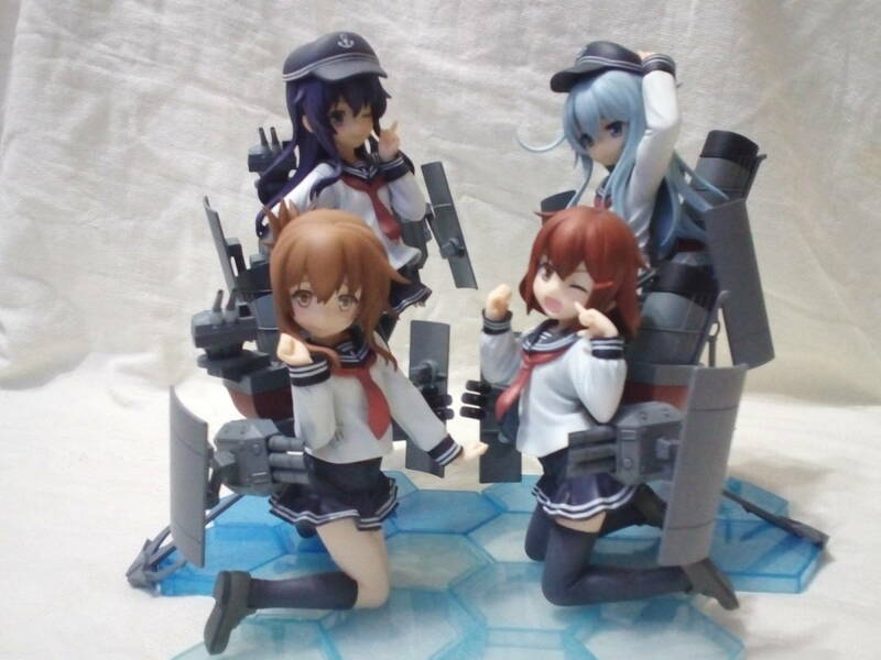 多数出品同梱OK フィギュア女性 コトブキヤ 艦隊これくしょん 艦これ 4点セット 第六駆逐隊 暁型駆逐艦 一 二 三 四番艦 暁 響 雷 電