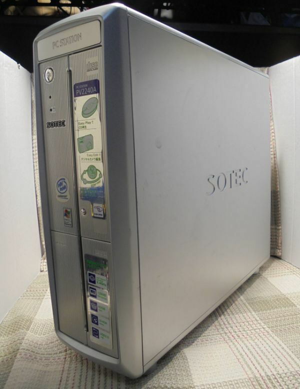 SOTEC PV 2240A　スリムタイプ デスクトップPC　P3-1GHz／512MB／120GB／現状 WindowsME（お遊びパソコン）
