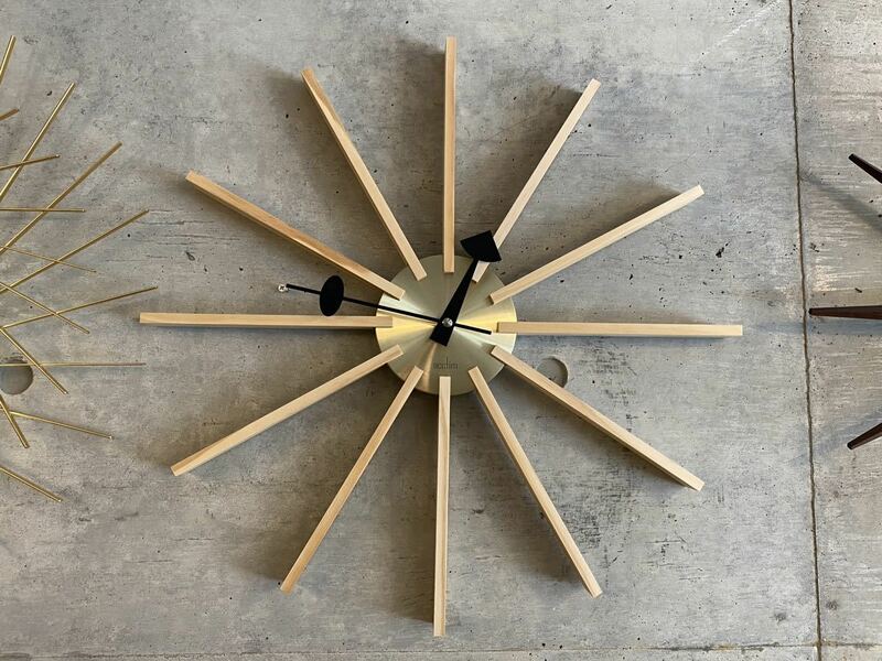 WoodSpoke Star clock(検 ナチュラル,ビンテージ,ミッドセンチュリー,イームズ,50's,60's,ジョージネルソン,アスタリスク,スタークロック