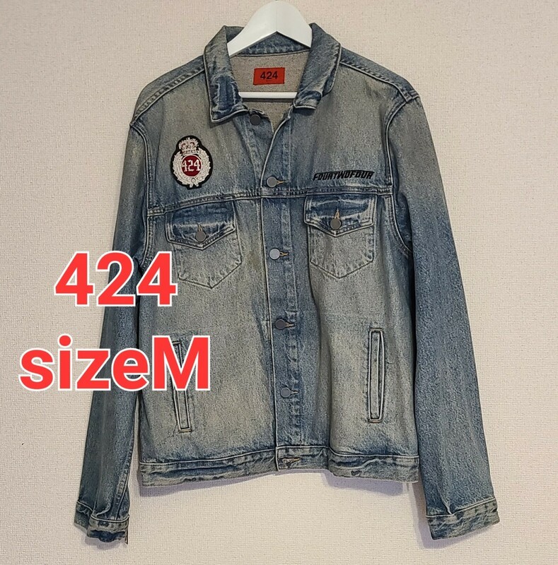 424 フォートゥーフォー DISCOVERE DENIM TRUCKER JACKETsizeM Made in LA