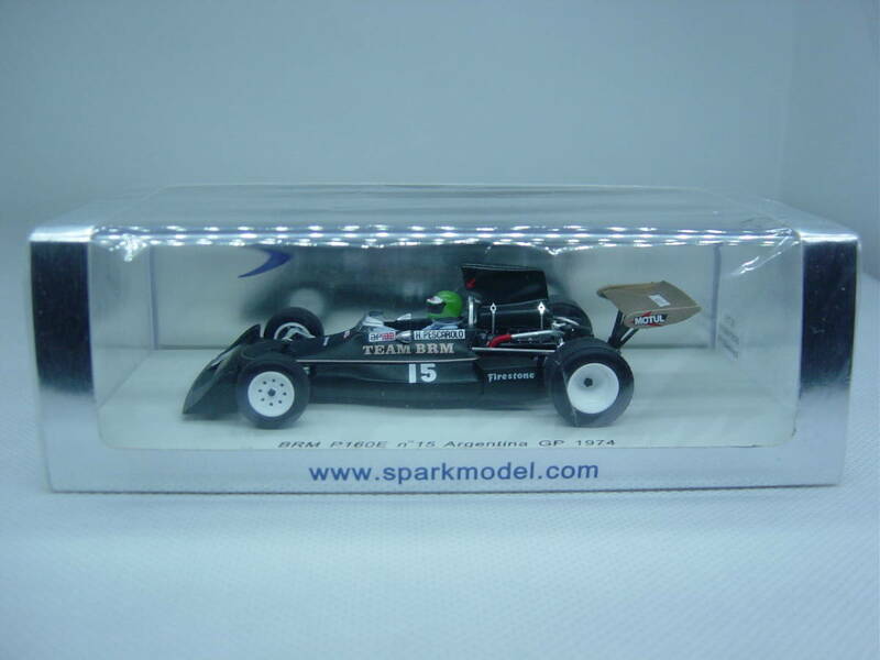 送料350円～ spark 1/43 BRM P160E F1 Argentina GP 1974 #15 Henri Pescarolo アンリ・ペスカロロ アルゼンチンGP