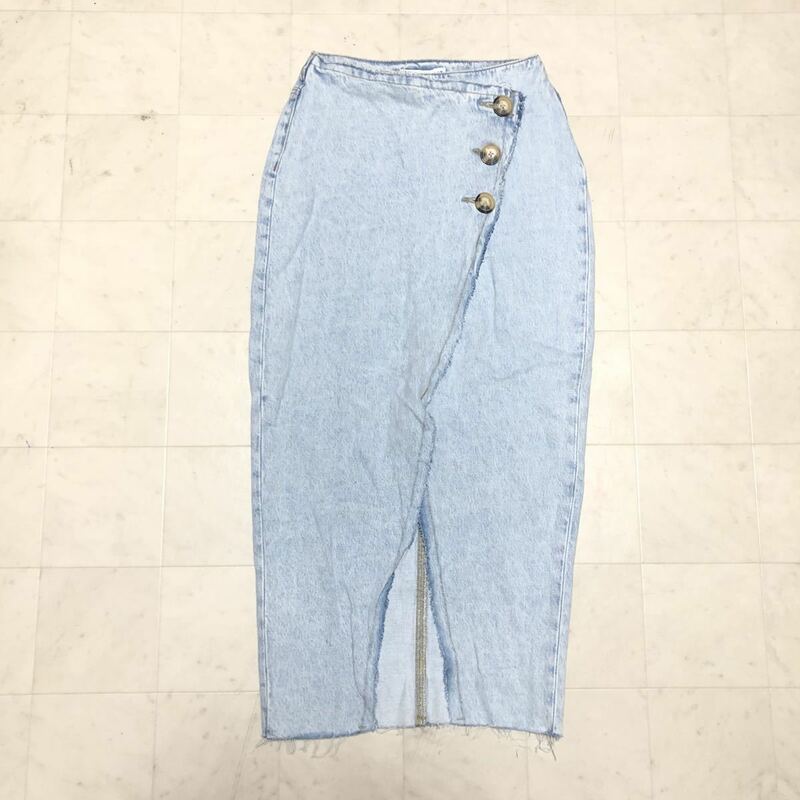 【人気】ZARA ザラ デニムタイトスカート 女性用 レディース XSサイズ 古着 AB118