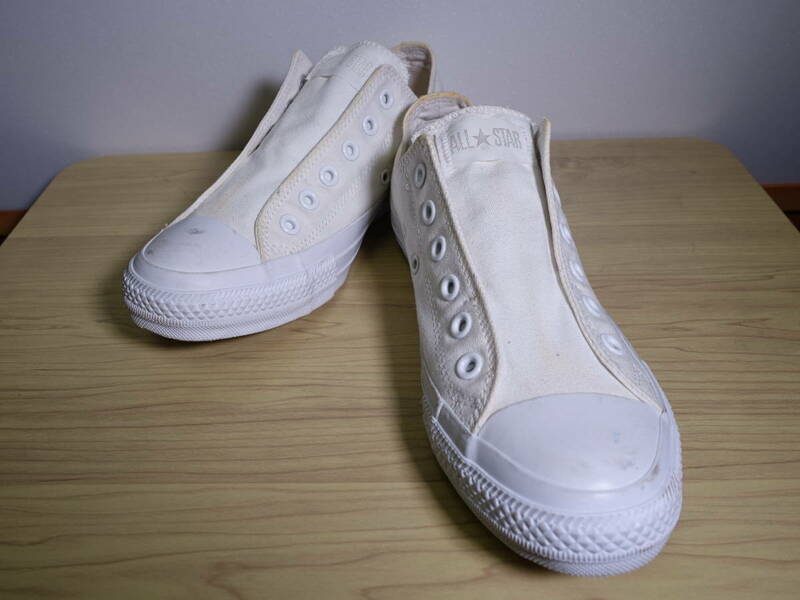 ◇ CONVERSE コンバース オールスター ロー スリッポン ◇ 25.5cm スニーカー 白