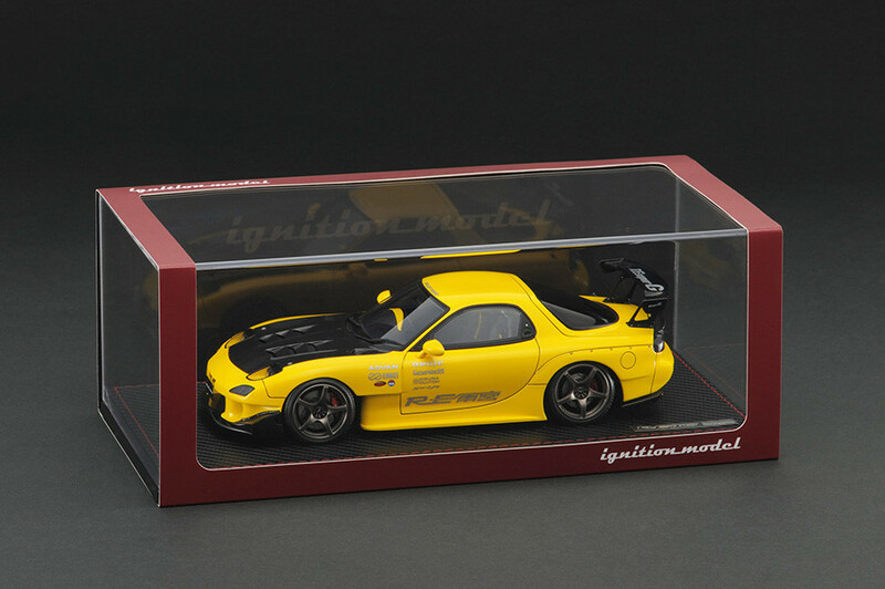 イグニッションモデル・WEB限定 (受注生産) 1/18 マツダ RX-7（FD3S）RE 雨宮/イエロー 