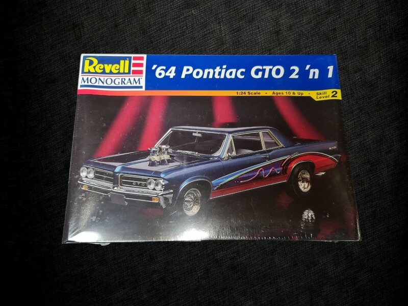 未組立品 シュリンク未開封 Revell レベル MＯNＯGRAM モノグラム 1/24 '64 Pontiac ポンティアック GTＯ 2'n1