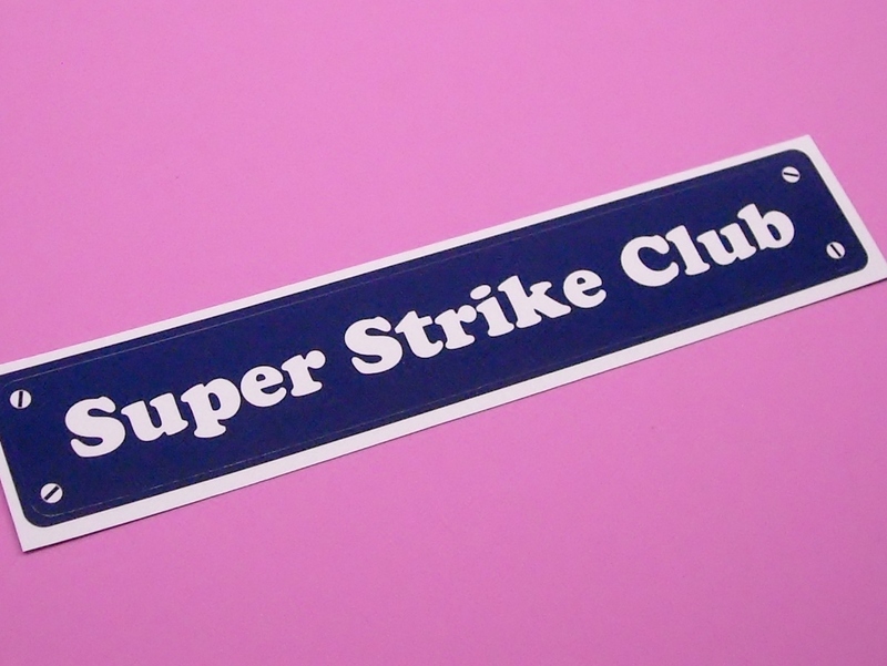 スミス SMITH スーパー ストライク クラブ Super Strike club 紺地◆ ステッカー 187×32mm メンバーズ シール