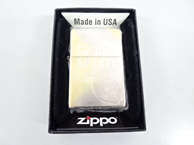 新品 未使用品 2018年製 zippo ジッポ NATURAL AMERICAN SPIRIT アメリカンスピリット 特殊加工 ゴールド シルバー 金 銀 ライター USA