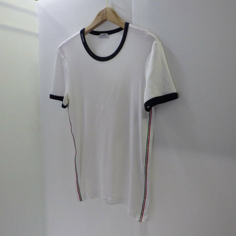 Dolce&Gabbana/ドルチェ＆ガッバーナ　Tシャツ　半袖　表記サイズM　白/ホワイト　イタリア製　ドルガバ
