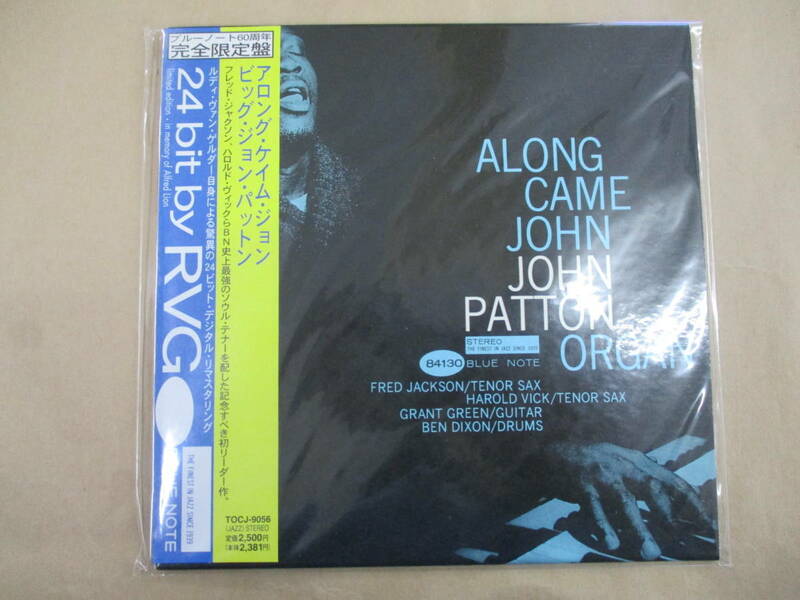 CD ジャズ 紙ジャケ BLUE NOTE/ビッグ・ジョン・パットン アロング・ケイム・ジョン/24bit RVG