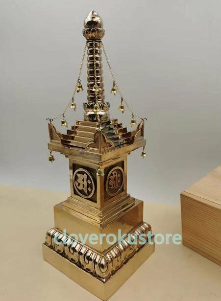 極上品 宝篋印塔 舎利塔 密教法具 寺院用仏具 高さ29cm
