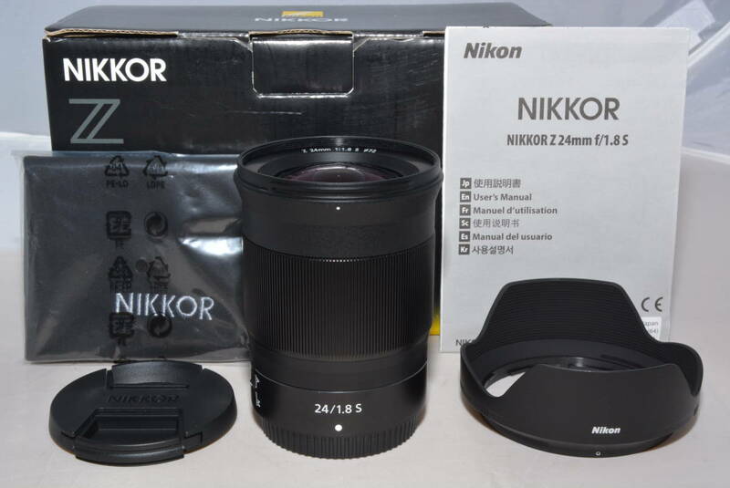 【特上品】Nikon 広角単焦点レンズ NIKKOR Z 24mm f/1.8S Zマウント フルサイズ対応 Sライン NZ24 1.8　＃5306