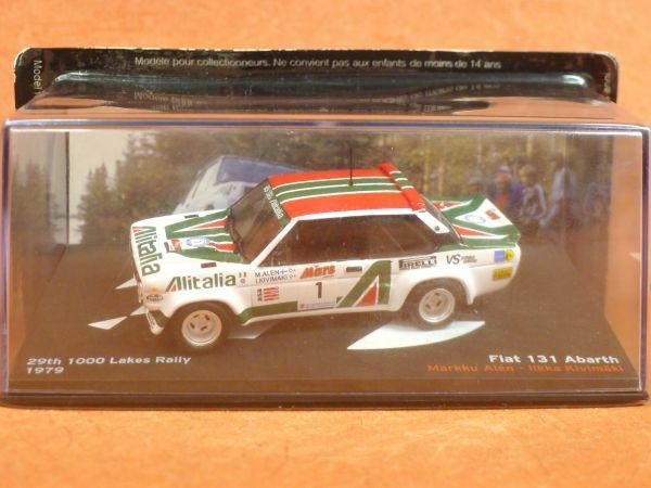 c103 デアゴスティーニ 29th 1000 Lakes Rally 1979 Fiat131 Adarth ミニカー ラリーカーコレクション1/43 スケール /60