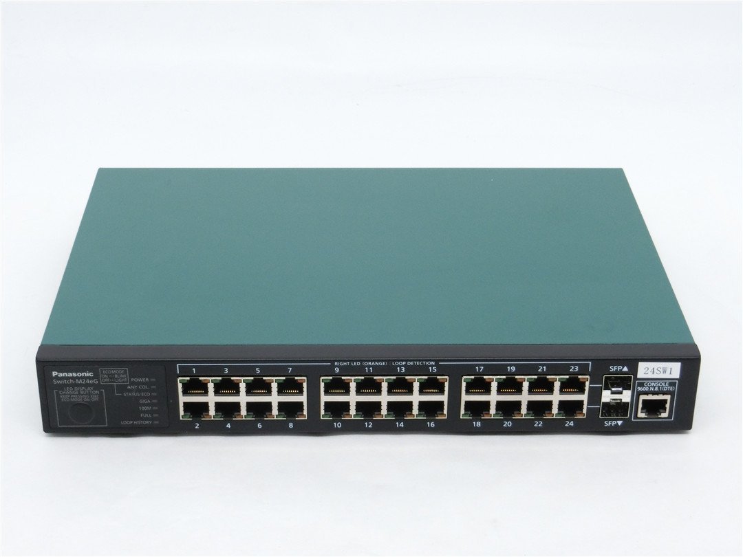 中古【 Switch-M24eG (PN28240K）】 パナソニック Panasonic 24ポートスイッチングハブ　 送料無料