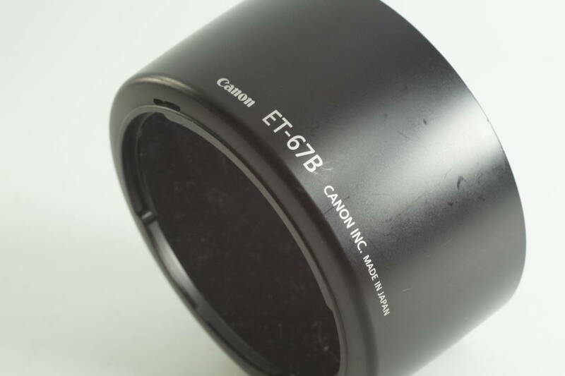 影CG【並品 送料無料】CANON ET-67B EF-S60mm F2.8マクロ USM 用 キャノン キヤノン レンズフード