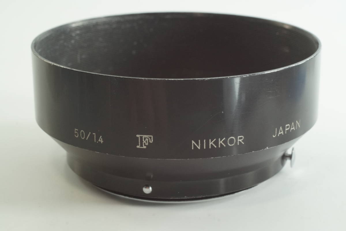 影DG【並品 】Nikon 50 1.4 NIKKOR ニコン Auto 50mmF1.4用 メタルフードニコン レンズフード