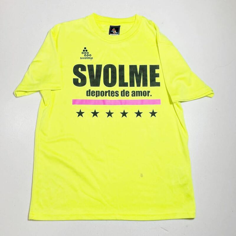 スボルメ SVOLME 黄 イエロー フットサル サッカー プラクティスシャツ Mサイズ