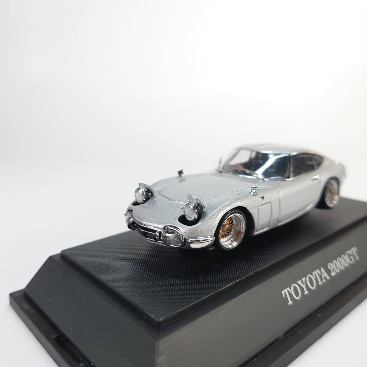 1/43 カスタム品 EBBRO TOYOTA 2000GT シルバー ミニカー トヨタ MF-10 深リム エブロ 現状品