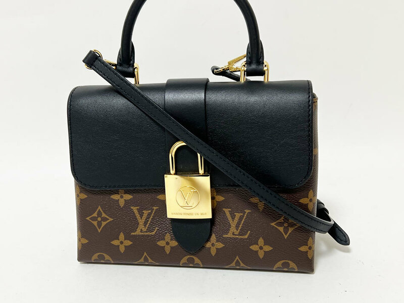 LOUIS VUITTON ルイヴィトン モノグラム ロッキーBB ハンドバッグ ショルダーバッグ 2WAY ノワール ブラック ICタグ M44141 美品