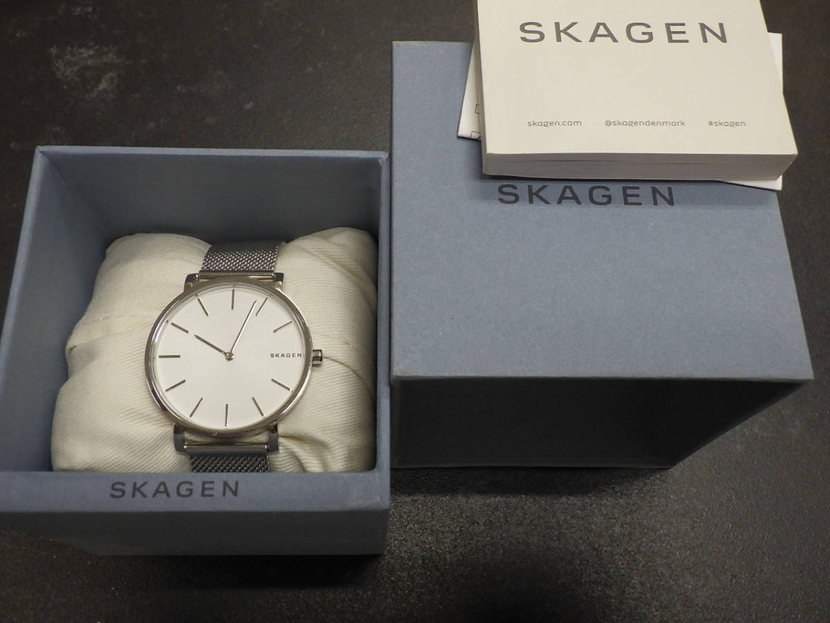 SKAGEN クォーツ腕時計 アナログ ステンレス SKW6442 スチールメッシュベルト