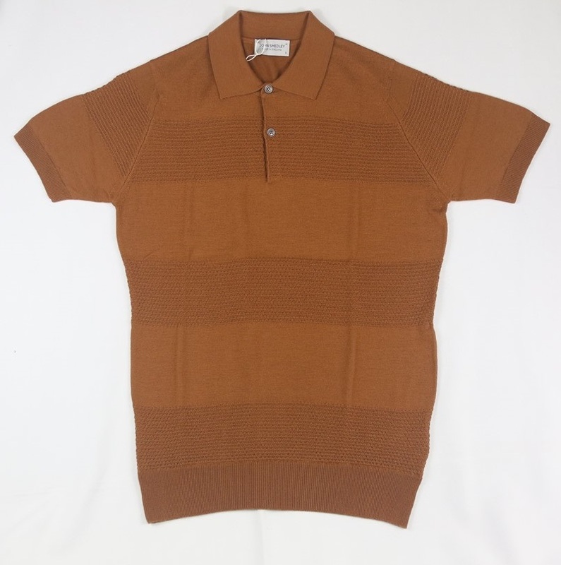 新品 John Smedley ジョンスメドレー 最高級メリノウール ポロシャツ　XXLサイズ GINGER