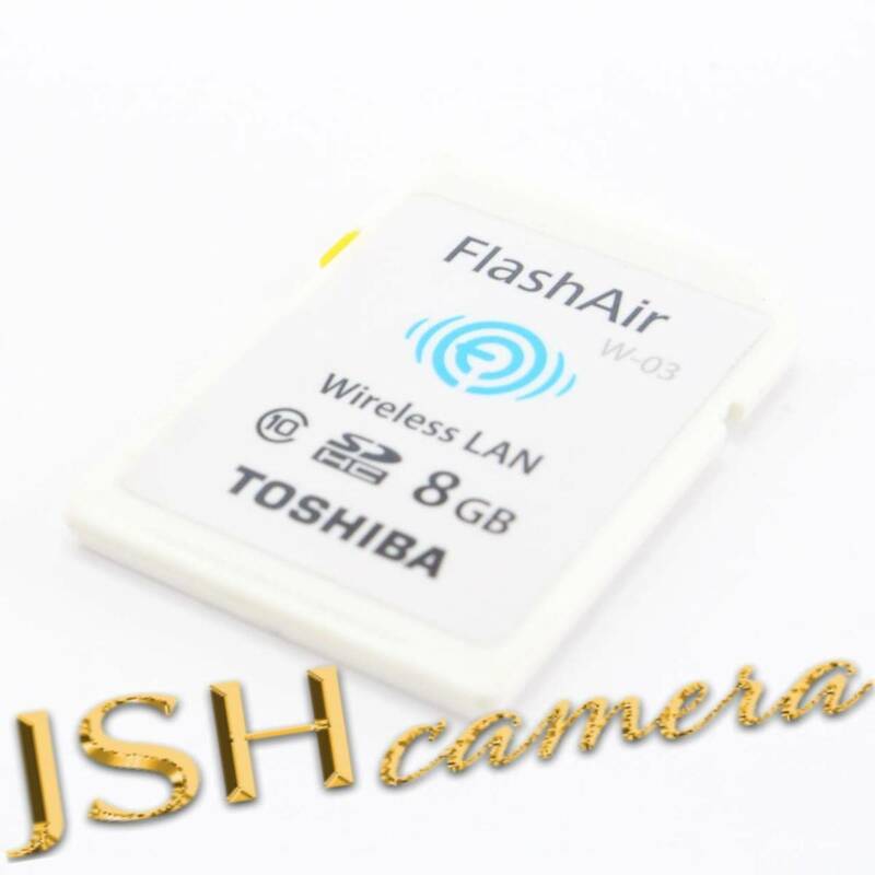 【中古】TOSHIBA 無線LAN搭載 FlashAir SDHCカード 8GB Class10 日本製 (国内正規品) SD-WE008G