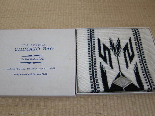 Chimayo 馬 ホース 40's チマヨ パース 財布 ウエストバッグ 小物入れ ポーチ ビンテージ インディアン ネイティブ シルバーコンチョ 白