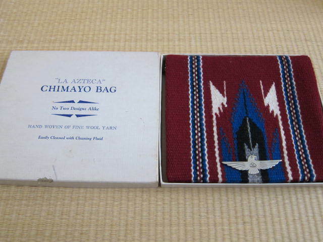 Chimayo 40's チマヨ パース 財布 ウエストバッグ 小物入れ ポーチ ビンテージ インディアン ネイティブ シルバーコンチョ デッドストック 